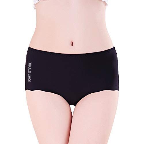 Women's Ice Silk Blend Invisible Lines No Show Hipster Panty (Pack of 4)